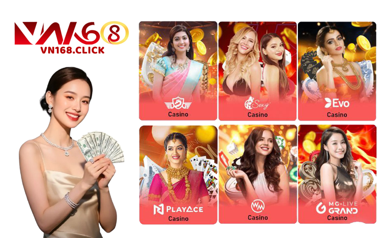 Casino-vn168-Xóc Đĩa-Xí Ngầu-Bodin-Rồng Hổ-Roulette