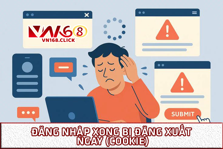 Đăng nhập xong bị đăng xuất ngay (cookie)