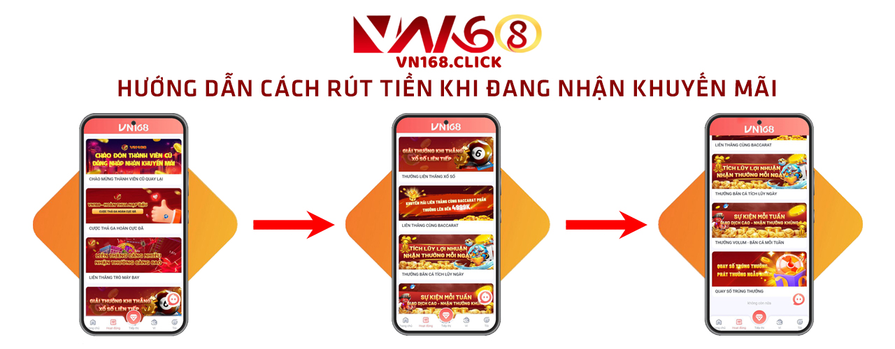 Hướng dẫn cách rút tiền khi đang nhận khuyến mãi